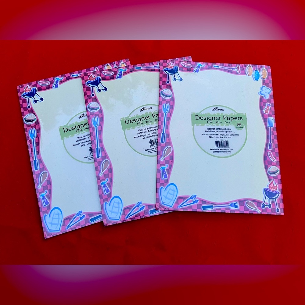 Designer Paper, Announcements, Family updates, Invitations 8 1/2 x 11, 25 sheets